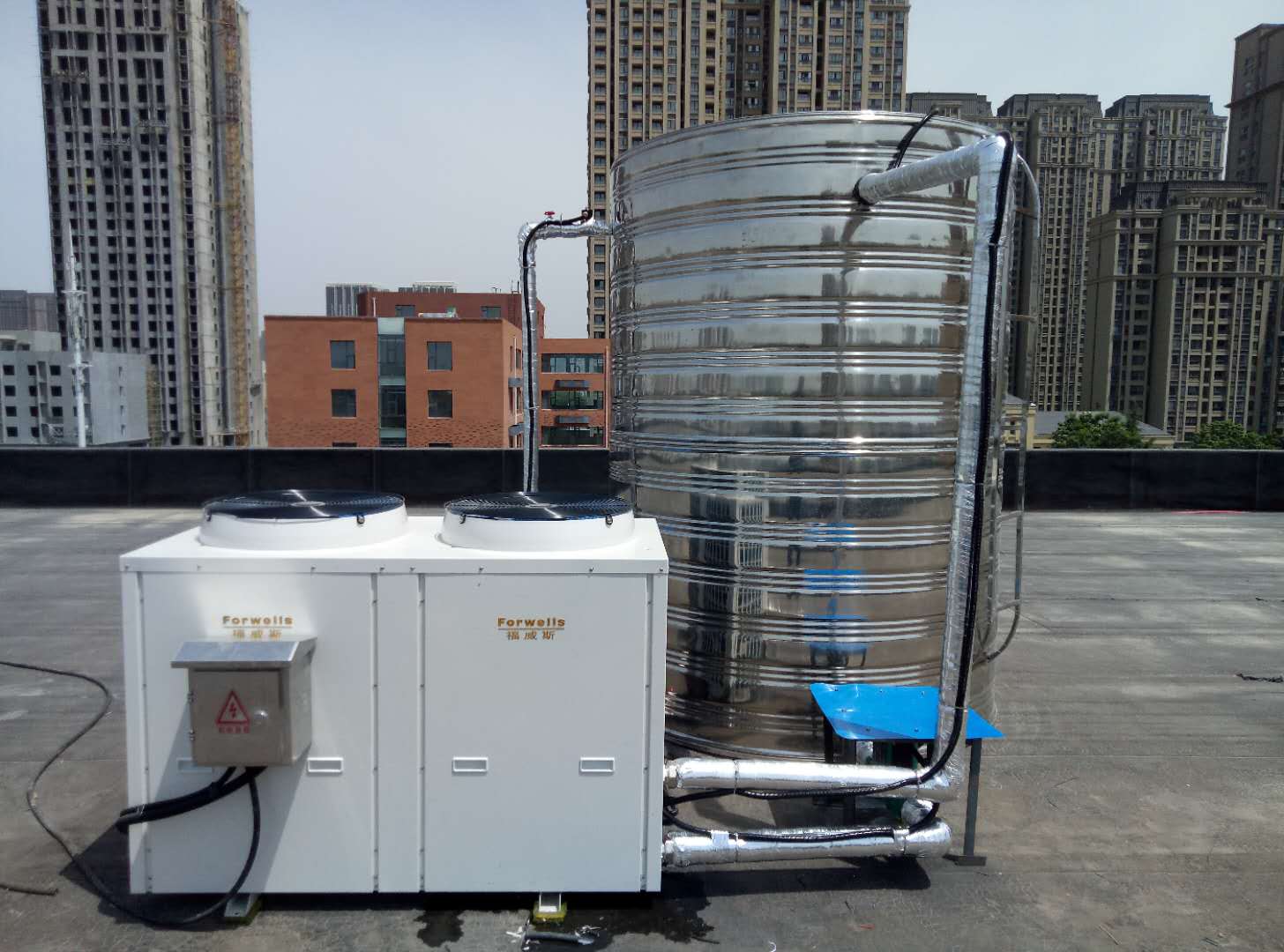 河南學(xué)校用空氣能熱水器，四季恒溫
